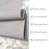 UrMoon Cordless Roman Shades for Window Fabric Blackout Roman Blinds Room Darkening Blinds Thermal Insulated Window Treatment for Home Living Room (Silver Gray, 59" W x 64" H) view 3