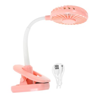 Mikinona 1pc Usb Clip Fan with Led Lamp Multifunctional Desk Fan with Night Light Creative Table Lamp Color for Home Office and Dorm Use