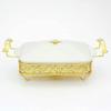 Chafing Dish Buffet Set, White Ripple Ceramics Chafer, Rectangle Chafer and Buffet Warmer Set for Buffet Weddings, Parties, Banquets, Christmas, Catering Events view 3