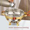 Gold Stainless Steel Chafing Dish with Hook Up, Catering Buffet Warming Container Set Includes Food Pan, Water Pan, Fuel Holder, for Party Wedding Restaurant view 3