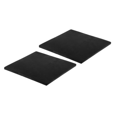 PATIKIL Rubber Anti-Vibration Pads, 2 Pcs Square Vibration Isolation Mats 8" x 8" x 0.4" for HVAC Air Conditioner Air Compressor Washer Dryer, Black