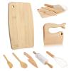HEQU 7 Pieces Wooden Kids Knife Toddler Knife Set view 1