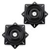 Cokritsm Bar Stool Swivel Plate 6.3in Black Swivel Seat Parts with Solid Ring of Ball Bearings 2Pack Heavy Duty Bar Stool Swivel Plate 300lbs Capacity view 1