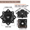 Cokritsm Bar Stool Swivel Plate 6.3in Black Swivel Seat Parts with Solid Ring of Ball Bearings 2Pack Heavy Duty Bar Stool Swivel Plate 300lbs Capacity view 2