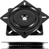 Cokritsm Bar Stool Swivel Plate 6.3in Black Swivel Seat Parts with Solid Ring of Ball Bearings 2Pack Heavy Duty Bar Stool Swivel Plate 300lbs Capacity view 3