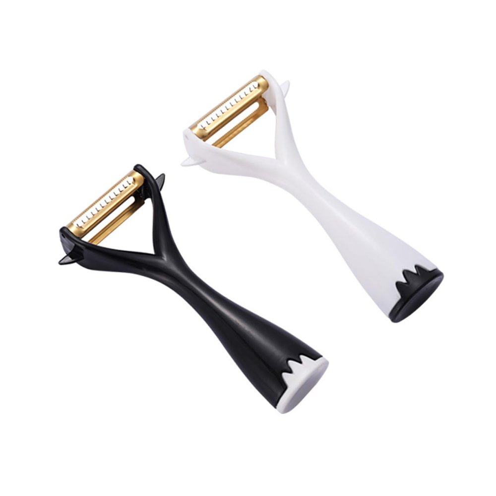 BIUDECO 2pcs Titanium Peeler Grater Set Slicer Corer Multifunctional Fruit Vegetable Tool Stainless Steel Peelers