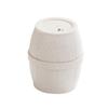 BIUDECO Bucket Shape Toothpick Holder for Home Restaurant Portable Wooden Toothpick Box Easy Pick-up Lid Creative Table Decoration for Parties and Catering view 1