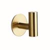 ZWFENG MR and MS-Golden Brushed Coat Hangers Wall Mounted Hook for Home Self Adhesive Bathroom Rack 4pcs/Set (Color : Black, Size : Medium) view 1