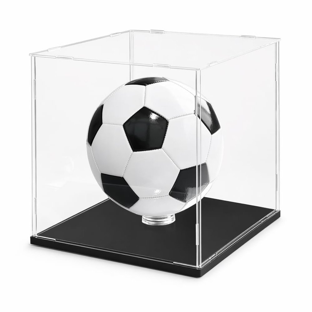IDAFSA Clear Acrylic Display Case, 10x10x10inch (25x25x25cm)