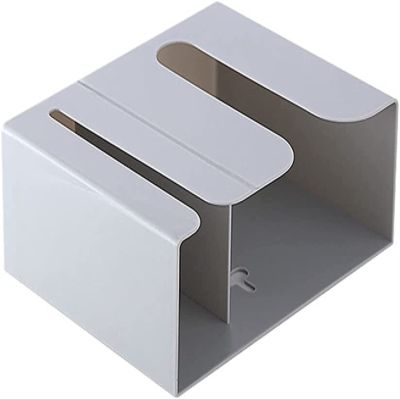 toilet paper holder toilet roll holderBathroom Toilet Paper Holder, Multi-function Wall Mounted Tissue Box No Punching Toilet Paper Holder Bathroom Accessories Shelf Kitchen Bathroom Storage Rack (Col