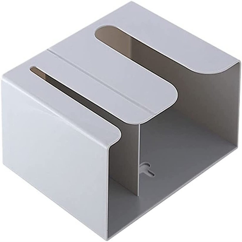 toilet paper holder toilet roll holderBathroom Toilet Paper Holder, Multi-function Wall Mounted Tissue Box No Punching Toilet Paper Holder Bathroom Accessories Shelf Kitchen Bathroom Storage Rack (Col