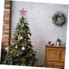 Beatifufu 1pc Shiny Christmas Tree Topper Warm Led Lights Hollow Star Design Decorative Tree Ornament for Holiday Season Decor view 3
