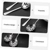HAKIDZEL 2pcs Stainless Steel Colander Slotted Spoon Long Spoons Multifunctional Utensils view 4