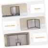 Mikinona 2pieces Kitchen Oil Baffle Cooking Splatter Guard Folding Oil Shield for Gas Stove Easy to Clean Non-stick Heat Insulation Board view 2