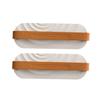 LABRIMP 2pcs Draining Slippers Shelf Wall-Mounted Shoes Rack for Bathroom Space-Saving Shoe Storage Holder Easy to Assemble Pattern Design view 1