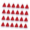 LABRIMP Festive Santa Hats Pack Mini Christmas Beanies Lollipop Wraps Candy Packing Toppers Wine Bottle Cap Decor view 1