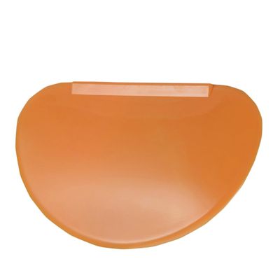 SHOWERORO Kitchen Cake Scraper Tool Orange Semi-circle Butter Spatula for Smoothing Spreading and Shaping Fondant Icing Essential Baking Tool for Professional Finish