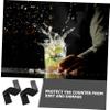 Mikinona 1set Skid Pvc Bar Mats Draining Counter Pads for Home Bar Kitchen Black Spill Mat for Bartending Serving view 3