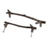 cupboard handles,handles for cupboards & draws,2 Pcs Modern European Zinc Alloy Kitchen Cabinet Drawer Door Handle Retro Branch Knobs Single Hole/Hole Distance 96mm/128mm (Hole Distance 128mm) ( Size view 3