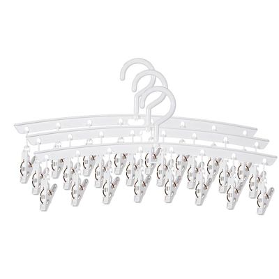 PURZEN Hat Rack for Baseball Caps for Hanger and Room Closet Display, Hat Holder for Ball Caps and Accessories, for Men Women Gift,White,3PCS