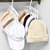 PURZEN Hat Rack for Baseball Caps for Hanger and Room Closet Display, Hat Holder for Ball Caps and Accessories, for Men Women Gift,White,3PCS view 3