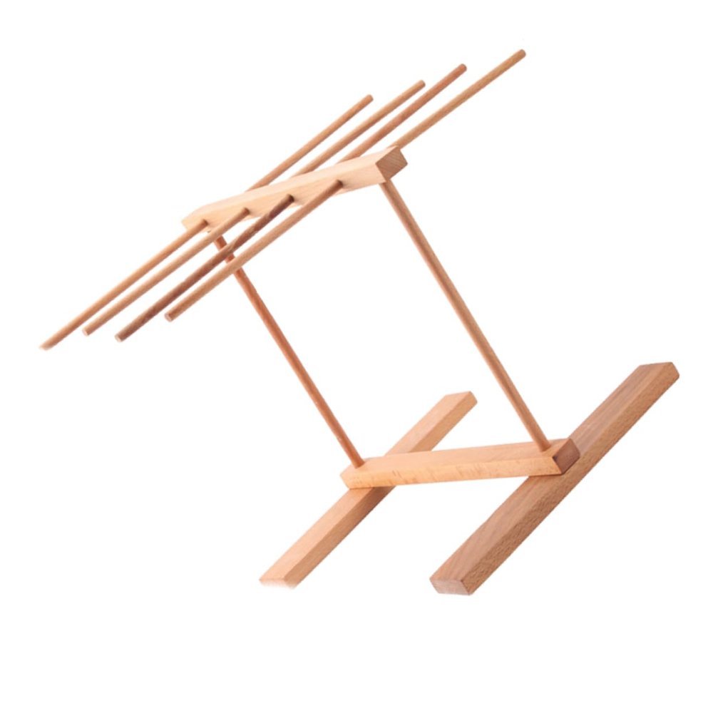LABRIMP Portable Pasta Drying Rack Noodle Hanging Frame for Easy Storage Natural Construction for Spaghetti Fettuccine Linguine and More for Home Cooking