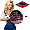 C5 Corvette Magnetic Red Metallic Backlit LED Lighted Clock view 3