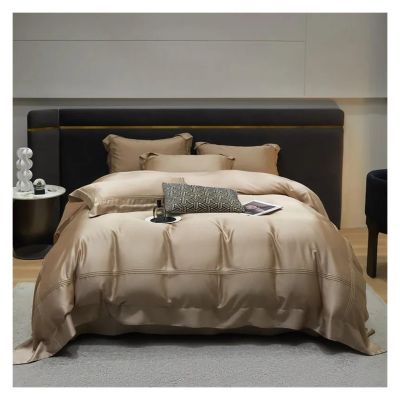 Zixmix Premium 100% Eucalyptus Lyocell Duvet Cover Cooling Silky Soft Like Mulberry Silk Double Queen King with Bed Sheet 2 Pillowccases,Bedding