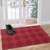 Goasis Lawn Reddurable Welcome Mat, Outdoor and Indoor, Large Front Door Mats, Anti-Slip Rubber, Washable - 1FTX35FT, Red view 1