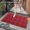 Goasis Lawn Reddurable Welcome Mat, Outdoor and Indoor, Large Front Door Mats, Anti-Slip Rubber, Washable - 1FTX35FT, Red view 2