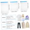 Hohopeti 9pcs Compression up Vacuum Seal Bags for Clothing Storage Reusable Pouches for Travel Organizing view 4