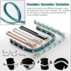 Flexible Bendable Curtain Track Ceiling Mount, 10 11 13 15 16 20 23ft Long, Shower/Hospital/Privacy Room Divider Rod, Heavy Duty Metal Curtain Rail System (Color : White, Size : 15m/49ft) view 3