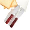 LemonBest 2 Pack Butter Knife - Stainless Steel Butter Spreader Knife with Wooden Handle Butter Cutter Kitchen Gadgets for Spreads Butter Cheese and Condiments view 1