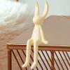 Gazechimp Ceramic Sitting Rabbit Statue Shelf Decor Coffee Shelf Decoration Modern Art Collectible with Long Ears for Display Cabinets, Small view 4
