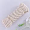 Cotton String Ball, Elastic cord, thread beading string,Washing Line Rope Strong Outdoor 30m/50m,Thick 6/8/10mm Natural Cotton Rope Braided Clothesline String,Multipurpose Clothes Line Laundry Line,8m view 1