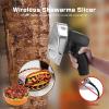 BRANBREIS Electric Barbecue Knife,Automatic Shawarma Doner Kebab Slicer,Electric Barbecue Meat Slicer,Rechargeable Hand Held Barbecue Slicer,Meat Cutting Machine,Corded (Cordless) view 3