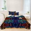 Quilt Set Full Size 3 Pieces Quilted Bedspread-Thin Soft Cozy, Boho Colorful Abstract Geometric Texture Stitched Lightweight Quilt Coverlet Bedding Sets for All Season (1 Quilt, 2 Pillow Shams) view 1
