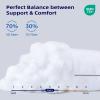 Wellos Standard Pillows Set of 2, Bed Pillows for Sleeping, Down Alternative Pillow with Machine Washable Cover for Back, Stomach or Side Sleepers view 4