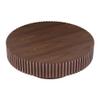 31.49'' Walnut Round Coffee Table for Apartment, Modern Living Room Coffee Table with Sturdy Pedestal view 3