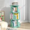 ZFUCMAYL 3-Tier Rotating Bookshelf,Floor-Standing Unit Storage Display Rack,360CD Display Stand,Easy Assemble Suitable for Office Bedroom Living Room Home (Color : Green) view 2