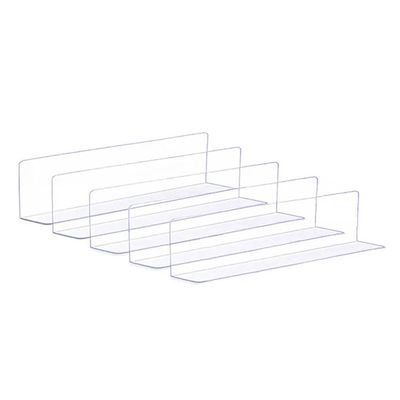 SagaSave 5 Pack Clear Sofa Bottom Dust Stopper, Toy Blocker with Strong Adhesive, PVC Dust Baffles for Under Furniture Sofa Couch Bed (3.15" H 15.75" L) (not with Adhesive)