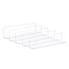 SagaSave 5 Pack Clear Sofa Bottom Dust Stopper, Toy Blocker with Strong Adhesive, PVC Dust Baffles for Under Furniture Sofa Couch Bed (3.15" H 15.75" L) (not with Adhesive) view 1