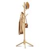 Azaeahom Coat Rack, Coat Racks Freestanding with 8 Hooks 3 Adjustable Heights for Clothes, Hats, Handbags, Coat Tree Easy Assembly for Entryway, Bedroom, Hallway, Office(Nature) view 1
