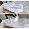 ALEEIK Floral Ruffled Chair Pad Blue & White Flower Print Chair Cushion Vintage Farmhouse, Country Cottage Chair Cushion for Wooden Dining Chair, 18x18 Inches view 4