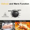 14 Quart Electric Roaster Oven with Slow Cooker Function, Turkey Roaster Oven Buffet with Self-Basting Lid, Removable Pan, Cool-Touch Handles, Easy to Clean, White view 3