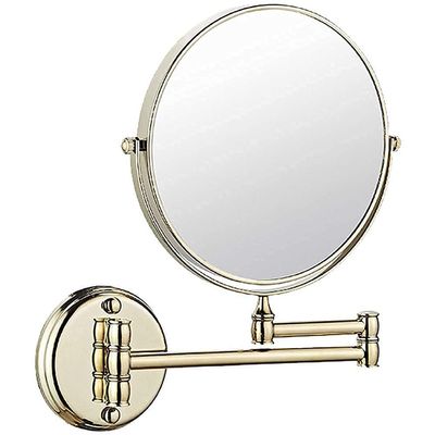 coseclinic Vanity Mirror,Bathroom Mirror Wall Mounted Makeup Mirror 8-Inch Two-Sided Swivel Wall Mounted Mirror Extending Folding Bathroom Shaving Cosmetic Make up Mirror- 3X Magnification (Nick