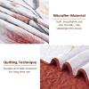 Dinjoy King Size Quilt Set Floral,3 Pieces Burnt Orange & Yellow Quilts Farmhouse Quilt Bedding Sets Lightweight Bedspreads Coverlet Set Summer Quilts for King Bed (110"x90") view 4