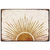 SUPERDANT Bohemian Sun Tin Sign Boho Style Metal Tin Signs Glittering Sun Funny Wall Art Painting Metal Poster Decor for Bedroom Living Room Playroom Library Cafe Bar Home view 1