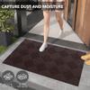 Goasis Lawn Heavy Duty & Durable Large Front Door Mats - Outdoor & Indoor Welcome Mat - Anti-Slip Rubber - Washable - 2FTX4FT - Brown view 2