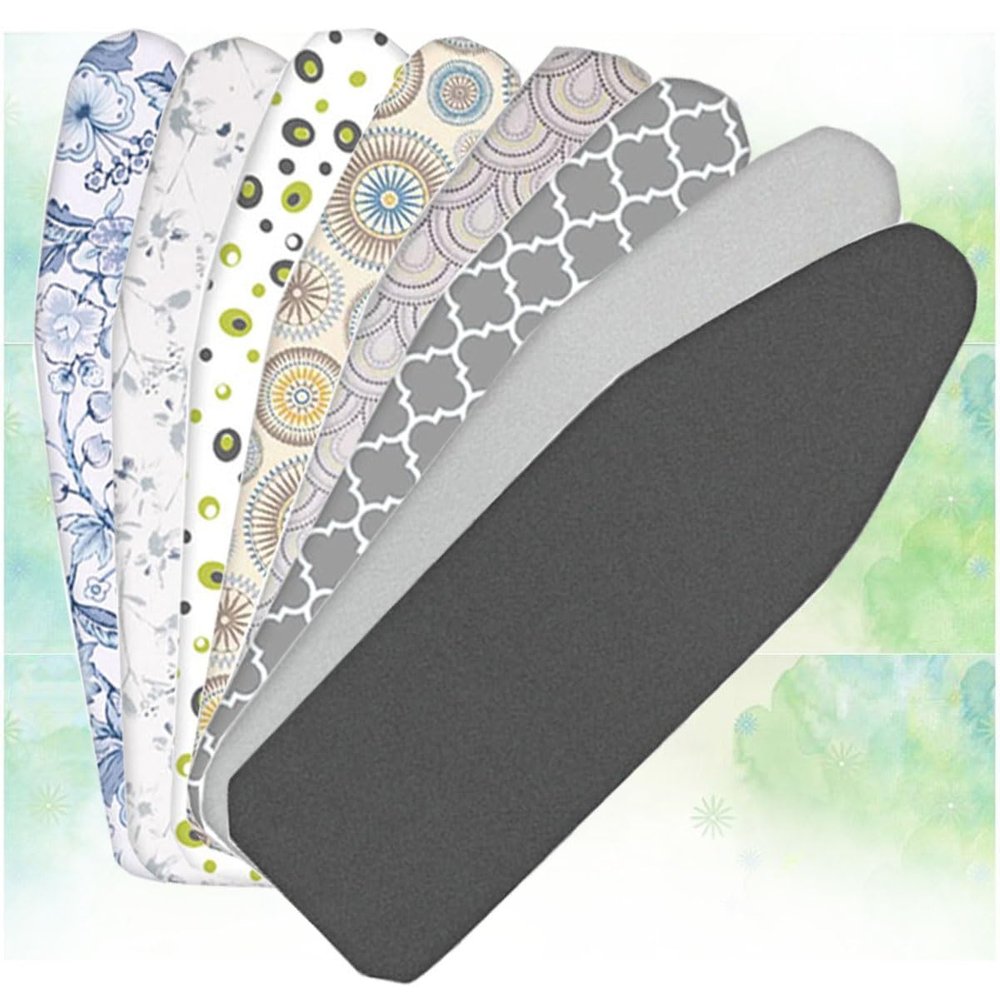 YUANJJ Cotton Ironing Board Cover and pad, Ironing Board Cover with Padding Mesh Cloth and Fastener Straps, 36x13 38x13 43x14 48x15in Ironing Cover Easy Fit (Color : H, Size : 122x38cm/48x15in)